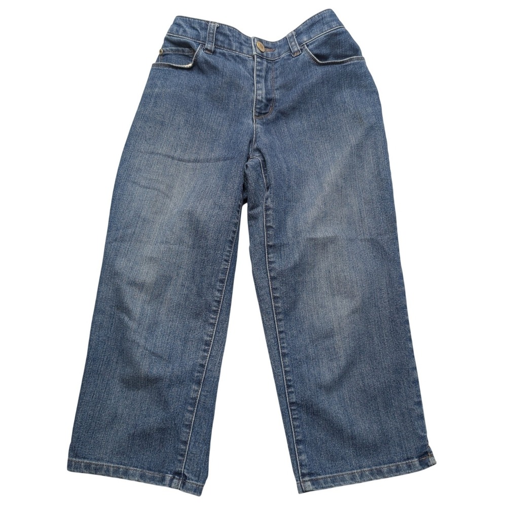 Christopher & Banks Modern Fit Capri Jeans Womens 4 Blue Medium Wash Cropped